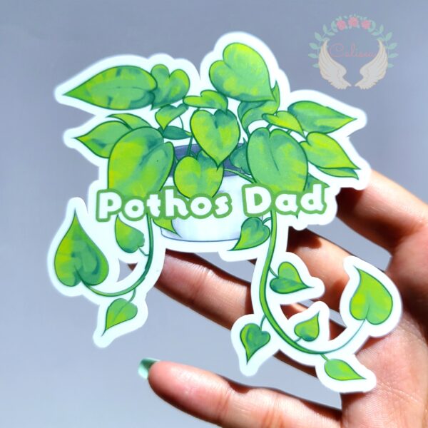 Plant Dad Sticker Pothos Vinyl