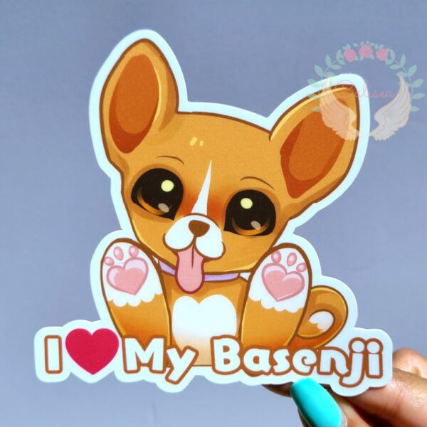 Basenji Vinyl Sticker