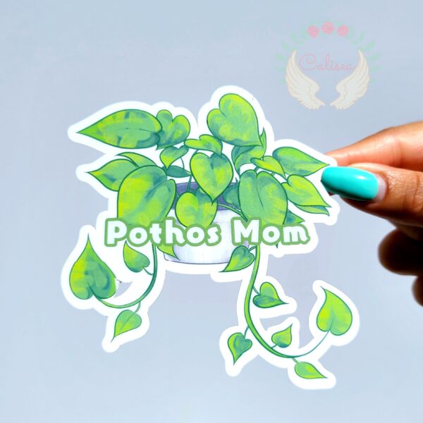 Plant Mom Pothos Vinyl Sticker