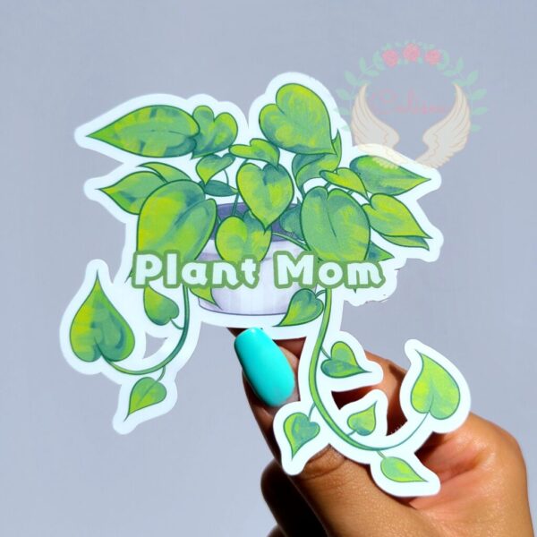 Plant Mom Pothos Vinyl Sticker