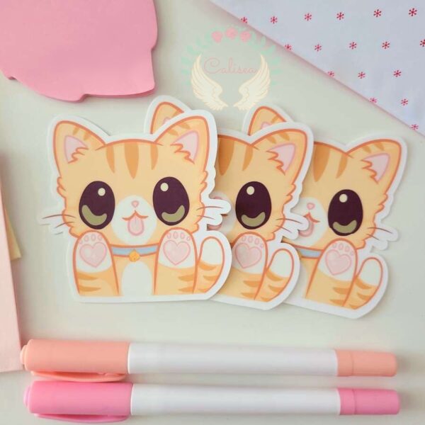 orange cat stickers