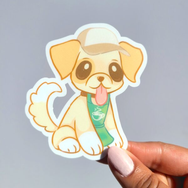 Barista Dog Sticker